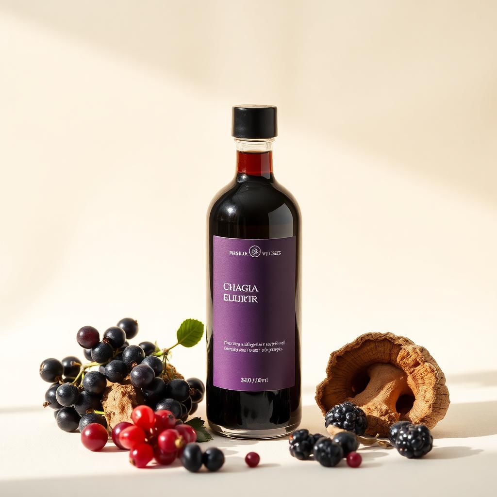 IMMUNO Chaga and blackcurrant elixir 500 ml